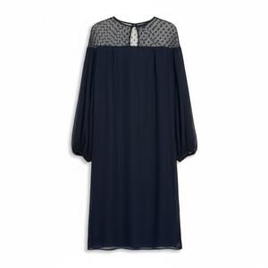 Tadashi Vintage Dress Balloon Sleeve Accordion Pleats